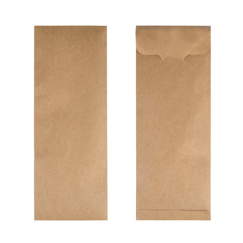 Kraft Brown Cutlery Pouch - 1000 Units -