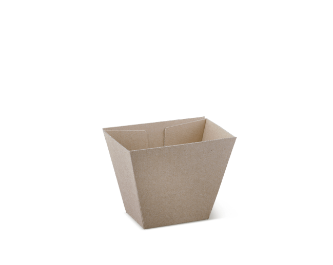 Brown Corrugated Fries Cup