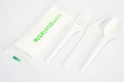 Compostable PLA Cutlery Set