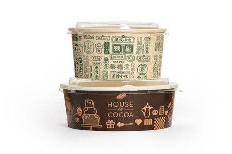 Custom Kraft Salad Bowls -