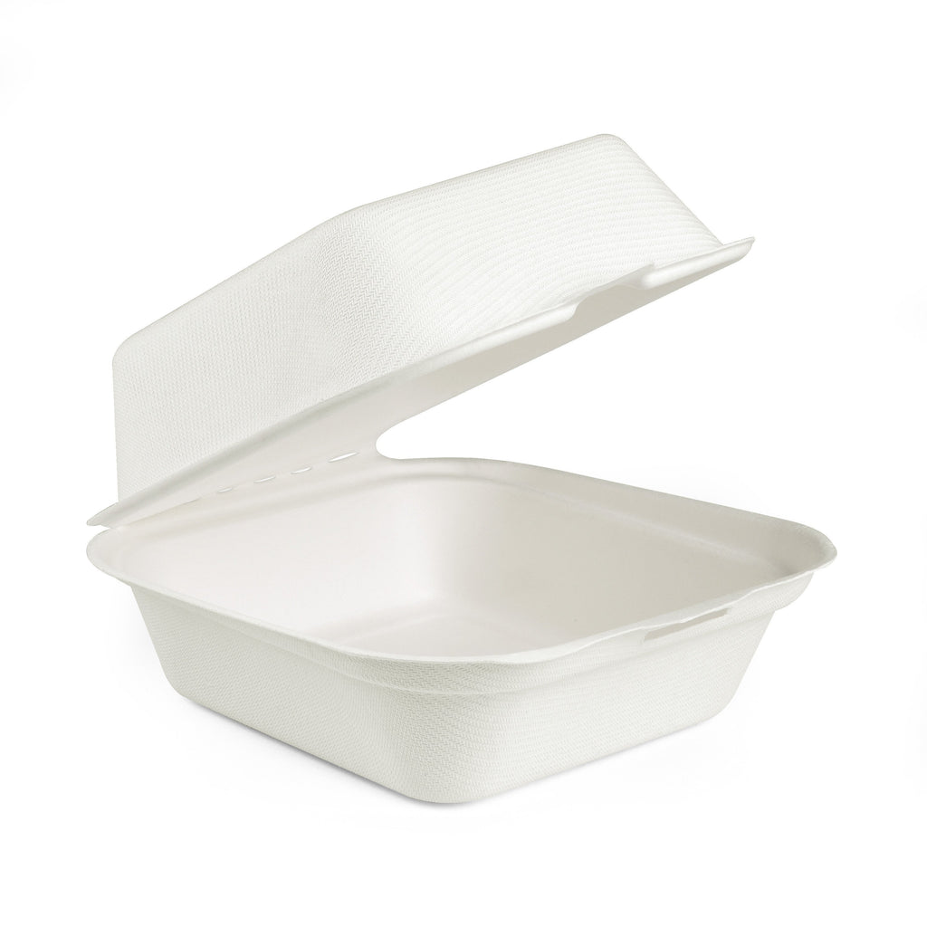 Bagasse Clamshell Containers - 
