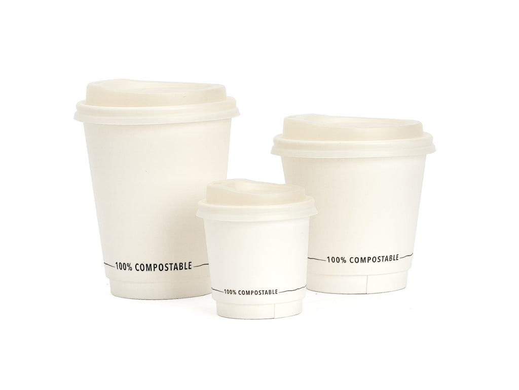 Compostable Double Wall Coffee Cups
